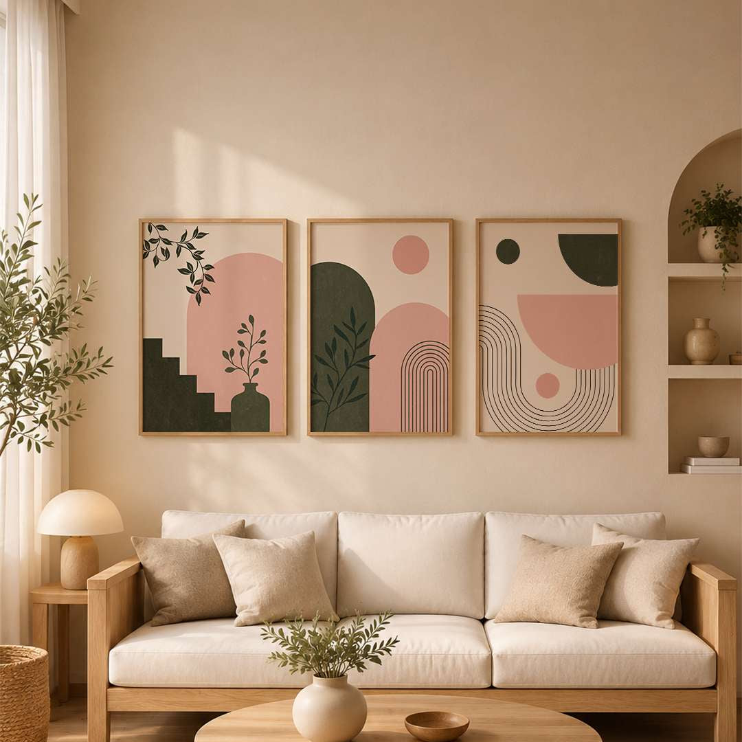 Blush Horizon - Set of 3