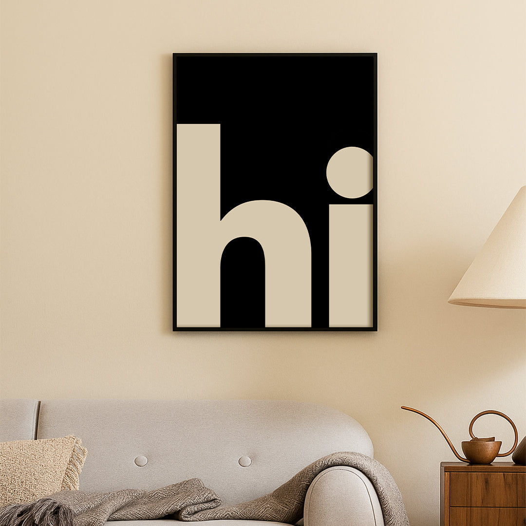 Bold Hello Poster