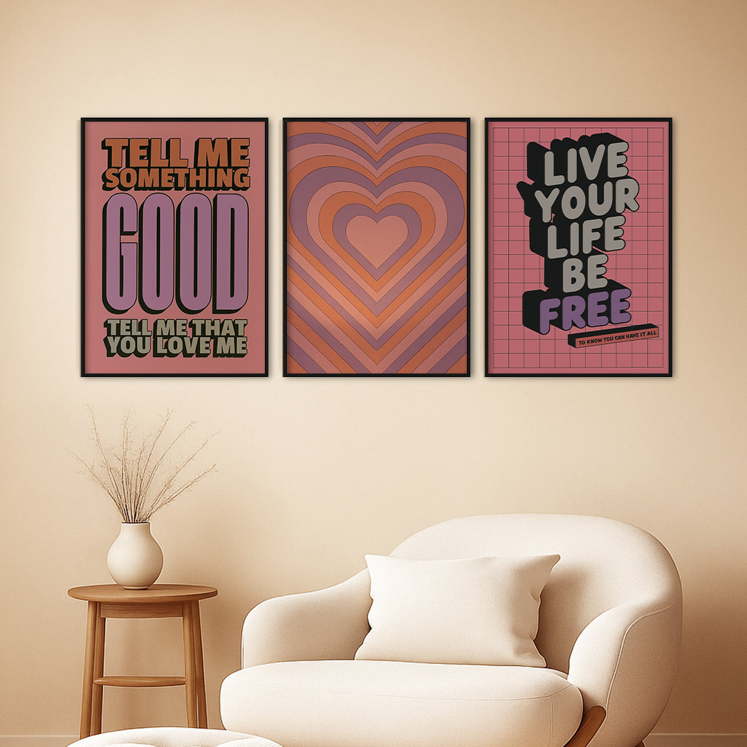 Live Your Life - Set of 3